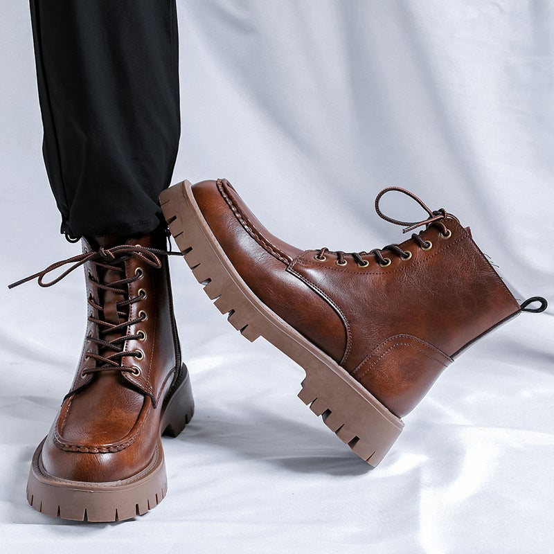 2024 Design Sense Trend Joker British Style Boots Fashion High Sense Martin Boots 86689-R - Image 3